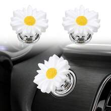 Indoor Decor Accessories, Elegant Flower-Shaped Button, Car Key Cover, Cute Design, Car Engine Start/Stop Control Lever Cover, Universal One-Touch Ignition Start Cap, Protect Nails - Chrysanthemum Launcher Decoration - View 6