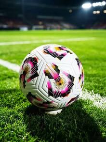 1pc Size 5 Standard Soccer Ball, Indoor/Outdoor Universal, Competition & Training, Gift Inflatable PU Leather Multi-Color Team Sports Football (Football Shipped Deflated) - Multicolor - View 2