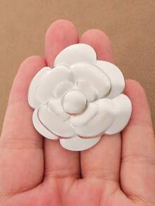 SUPBORA 1pc Gold/Silver Floral Brooch, Vintage Metal Camellia Rose Daisy Bow Flower Lapel Pin, Elegant Minimalist Suit Jacket Dress Decoration Jewelry, Women's Style - Gold and Silver - View 14