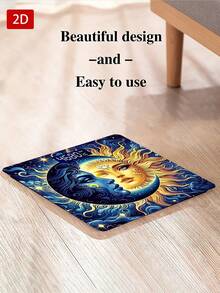1pc LED Display Electronic Scale, Flat 2D Sun & Moon Pattern Digital Bathroom Scale, Decorative Weighing Platform, Suitable For Long-Term Use, Meets Home Weighing Needs, Uses AAA Batteries (Batteries Not Included) - Multicolor - View 8