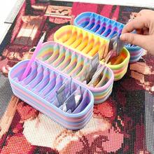 10-Compartment Diamond Painting Bead Storage Box, Color-Coded Classification, Handmade Storage Container, Suitable For Enthusiasts, Diamond Painting Supplies And Bead Storage - A - View 2