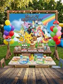 Four -Themed Backdrops, Perfect For Birthday Parties, Photography Props, Outdoor Backdrops, Bedroom Decorations, And Furniture Decor. Ideal For Fans! - Multicolor - View 5