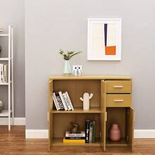 Modern Display Cabinet Cupboard Unit Sideboard Buffet Living Room Furniture Unit, L100*W35.5*H83cm - FRSB13YE02S10001 - View 2