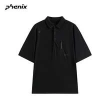 +Phenix Phoenix Men's Quick-Dry Short Sleeve 2026SS New Outdoor Casual Knit Polo Shirt - Black - View 4