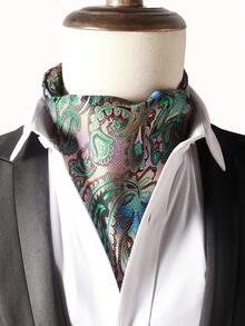 1件男士領巾，西裝襯衫領巾，商務領巾領帶 - 彩色 - 查看 1