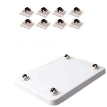 2/4pcs Self-Adhesive Swivel Casters, Plastic Universal Wheels, Home Storage Box Moving Wheels - Multicolor - View 9
