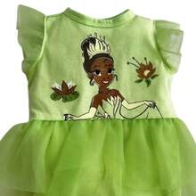 Disney Princess Tutu Printed Baby Bodysuit - Lime Green - View 3