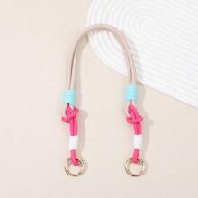 Correa de repuesto para bolso de mujer, correa de cuerda trenzada hecha a mano - Multicolor - Ver 4