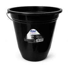 Balde Plástico 7,5 Litros Alça Metal Reforçado Multiuso Limpeza Faxina Jardinagem Profissional - Multicolorido - Visão 2