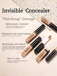 The Saem Concealer Liquid, Menutupi Noda dan Bekas Jerawat di Wajah, Mencerahkan Bagian Tengah Wajah - #Highlighter + Powder Puff *2 - View 3