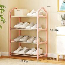 1pc 4-Tier Shoe Rack Storage Organizer, Freestanding Shoe Cabinet, Suitable For Closet, Front Door Entryway And Hallway - Easy To Install And Space-Saving - Multicolor - View 9