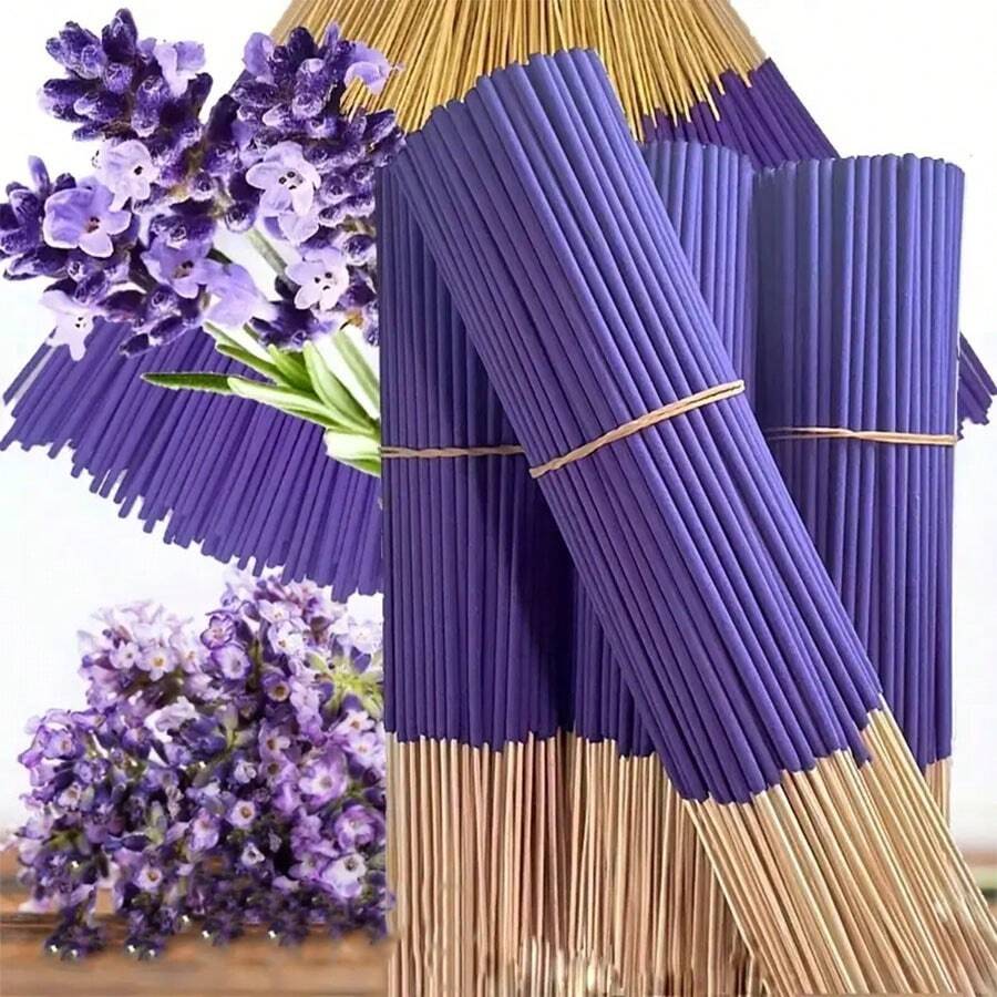 Mysterious Lavender Incense Sticks, New Fragrance, Use During Reading, Meditation, Tea Tasting, Soft Aroma, Calm Emotions, Enhance Atmosphere, Suitable For Outdoor Activities - Lavender - View 1