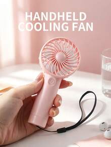 AOYI Mini Portable Handheld Fan, Small Rechargeable Personal Eyelash Drying Fan, 500mAh Battery 3-Speed Adjustable, Beach Accessory, Small Cooling Handheld Fan Suitable For Vacation, Commute, Women's Makeup, Office, Outdoor, Summer Essential - Multicolor - View 4
