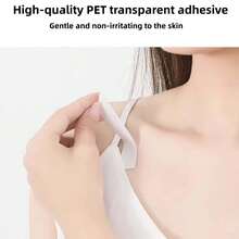 36pcs Invisible Anti-Slip Breast Petals, Transparent Double-Sided Adhesive Tape, Multi-Functional Adhesive For Clothing And Body, Suitable For All Fabrics And Skin Types, Self-Adhesive Bra, Suitable For Various Outfits, Dresses, Lingerie, Etc. Ideal Gift Choice For Girlfriend. Perfect For Back To School Season, Halloween. - A - View 3
