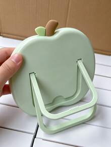 Two-Tone Apple 3D Desktop Makeup Mirror, Stylish With A Round And Cute Design, Excellent Attention To Detail. The High-Definition Mirror Surface Is Distortion-Free. It Makes A Great Holiday Gift For Family And Friends - Multicolor - View 7