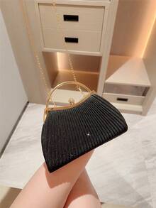 Fashionable Evening Clutch Bag For Formal Dress - Black - View 9