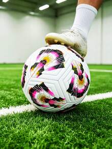 1pc Size 5 Standard Soccer Ball, Indoor/Outdoor Universal, Competition & Training, Gift Inflatable PU Leather Multi-Color Team Sports Football (Football Shipped Deflated) - Multicolor - View 5