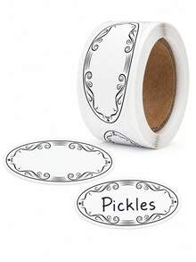 5 Rolls 150 Sheets Vintage Blank Food Label Stickers, Writable Decorative Sealing Stickers, Suitable For Baking Boxes, Dessert Bags, Gift Packaging And Parties - Multicolor - View 6