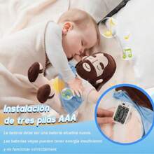 Peluche Jesus Que Respira, Nuevo Jesús Peluche para La Ansiedad, Jesús Que Respira con Música y Luces, Suave Dios de Muñeco Dormir para Niños y Niñas - Azul - Ver 6