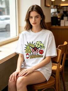 Women T-Shirts - 白色 - 查看 1