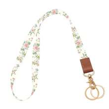 Key Lanyard, Long Neck With Metal Hook, Can Be Used To Hang ID Cards, Cute Lanyard Keychain - Spring Wildflowers - View 3