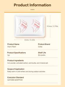 Cofoe Heat Pack,Disposable Self-Heating Heat Wrap, Portable Heating Pad For Lower Back & Period Comfort, Hand Warm Body Patch Up To 8 Hours Long-Lasting Warmth, Ideal For Home, Office & Travel - Self-heating Heat Pack - View 9