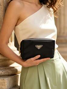 Prada This Women's Black Travel Bag Combines Daily Storage Functionality, Making It An Ideal Choice For Those Who Pursue Fashion Design And Practical Storage. For High-End Design Bag Enthusiasts, It Is Also A Must-Have Item. - Black - View 3