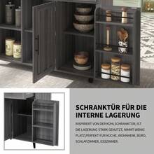 Storage Islands & Carts - Grey+White + MDF + Dining Room - View 9