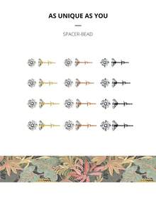 BAMOER 925 Sterling Silver Four Prong Round Cubic Zirconia Stud Earrings, Multi-Color Hypoallergenic Minimalist Ear Jewelry Gift For Women - Silver - View 11