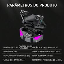 Fone de Ouvido Gamer X15 TWS Bluetooth 5.3 Sem Fio com Baixa Latência e LED - 1 unidade - Visão 2