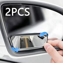 2pcs Car Oval Blind Spot Mirror, Universal Front-Mount Flat Wide-Angle Adjustable Side Rearview Mirror, Suitable For Multiple Car Models - Blind Spot Mirror - View 10