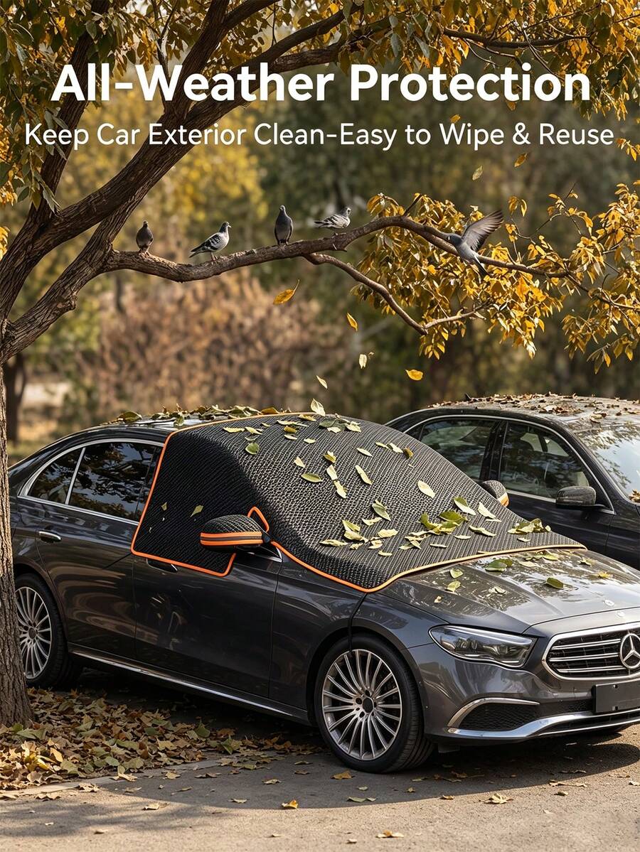 Magnetic Car Sun Shade 99% UV Protection, Foldable Front Window Sunshade, Strong Magnetic Heat Insulation Windshield Cover, Essential Summer Car Accessory, Universal Fit For All Seasons, Back To School And Outdoor Travel
