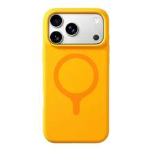 Dopamine Color Liquid Silicone Magnetic Phone Case Compatible With IPhone 18 Pro Max 17 16 15 14 13 Wireless Charging Soft Back Cover - Sunflower - View 7