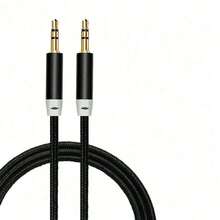 Universal 3.5mm Stereo AUX Cable, Braided High Fidelity Audio Line Gold Plated Plug Compatible With Car Stereo, Headset, Speaker, MP3 Player - A - View 7