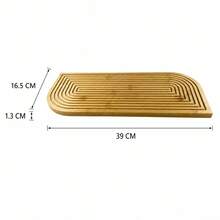 39x16.5x1.3cm Wood Wooden Slicing Board, Bamboo Bread Cutting Board, Kitchen Accessories, Random Color - View 5