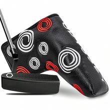 1PC Swirl Pattern Embroidered Golf Blade Putter Headcover, Golf Putter Club Protector - Multicolor - View 7