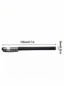 0.5mm 黑色圓珠筆－書寫順暢、防水，適合學生、辦公室使用、商務簽署與考試 - 黑色 - 查看 9