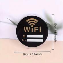 3件組壓克力WiFi標示牌，適用居家與商業用途，附可更換密碼區域 - A - 查看 11