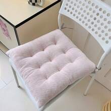1pc Ultra Soft Velvet Chair Pad - Thick Warm Comfortable Suitable For Office, Dorm And Living Room - Easy To Clean Polyester Blend - Multicolored - View 12
