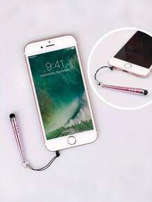 5/10Pcs Universal Capacitive Stylus Pens With Lanyard Dust Plug, Battery‑Free Touch Screen Pen, Non‑Charging Mini Stylus For Smartphones & Tablets, For Drawing Editing Gaming, Random Mixed Colors - Multicolor - View 10