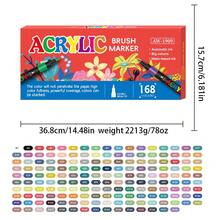 24-240 Colors Acrylic Paint Markers, Layerable Painting Pens For Students Art, Graffiti Pens Suitable For Multiple Materials, Art Creation, Back To School Essential - Multicolor - View 15