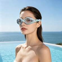 Adult Swimming Goggles Anti-Fog Swimming Training Glasses 3D Leak-Proof Soft Silicone Seal Waterproof Swimming Goggles Unisex For Pool And Open Water Swimming - Azure Blue - View 3