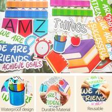 57PCS Motivational Bulletin Board Set, Amazing Things Happen Here Bulletin Board Set With Borders, For Elementary Middle High School - Back to School - View 3