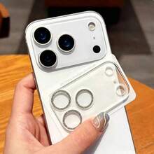 Flash Camera Lens Protector Film For IPhone 17 Pro Max, Transparent Lens Protection Glass, Compatible With 17, 17 Air And 17 Pro Rear Camera Cover - Silver - View 3