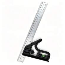 300mm Aluminum Alloy Combination Square With Level, Adjustable 90/45 Degree Woodworking Measuring Tool - Multiple Styles - View 11