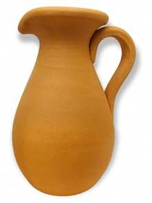 Jarro De Barro Alto Com Alça Decoração Água Fresca Vaso Decorativo 1,5l - 1PC - Visão 3