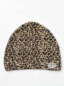 1pc Solid Color Letter Street Nylon Embroidered Skull Beanie, Knit Hat For All Seasons, Spring/Autumn, Soft High Elastic Outdoor Running Cold Weather Cap - S - View 10