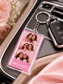 Llavero deportivo personalizado - Foto y eslogan personalizables, hierro duradero con colgante de acrílico, diseño de dibujos animados divertido, regalo ideal para familia y amigos, accesorio de llavero | Llavero personalizable | Llavero duradero, regalo de llavero - Multicolor - Ver 8