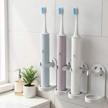 4 Packs Wall Mounted Toothbrush Holder, Adhesive Toothbrush Organizer For Bathroom, Space-Saving Adjustable Toothbrush & Toothpaste Storage Rack - White - View 4