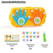 Finger Counting Blocks Math Learning Toy, Children's Finger Arithmetic Counting Game, Early Education Number Operation Toy With Shoulder Strap, Suitable For Children 3 Years And Above Gift - Multicolor - View 12